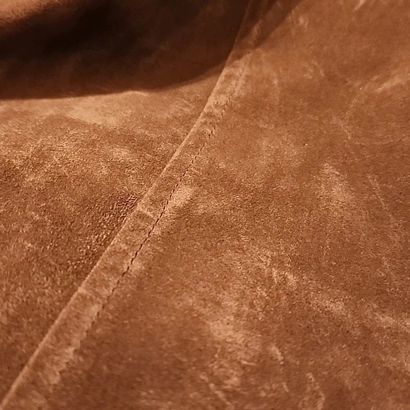 Corrin Faux Suede Trench Coat - Picture 3 of 16